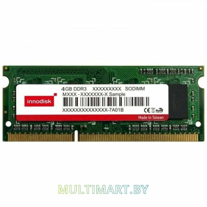 Оперативная память Innodisk 4GB DDR3 SODIMM PC3-12800 (M3S0-4GMJDLPC)
